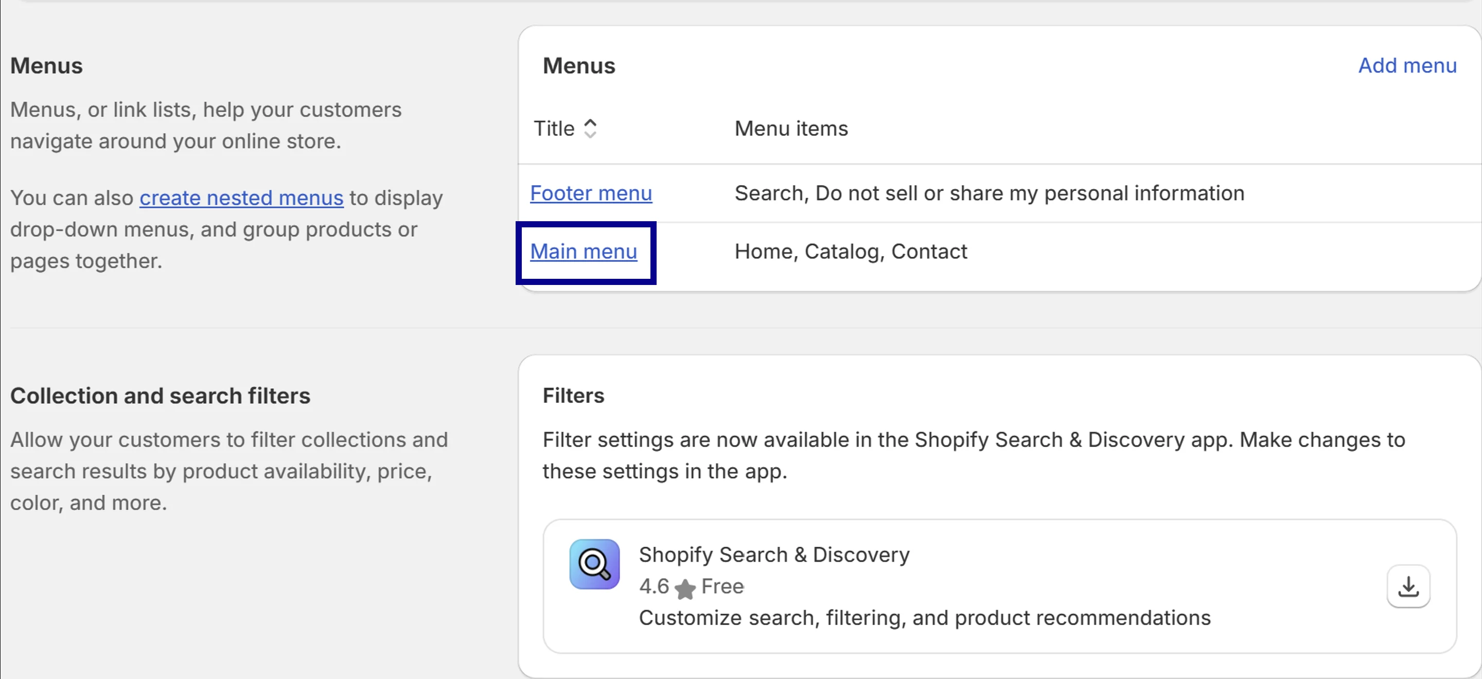 Add Drop-Down Menu From Main Menu on Desktop 2